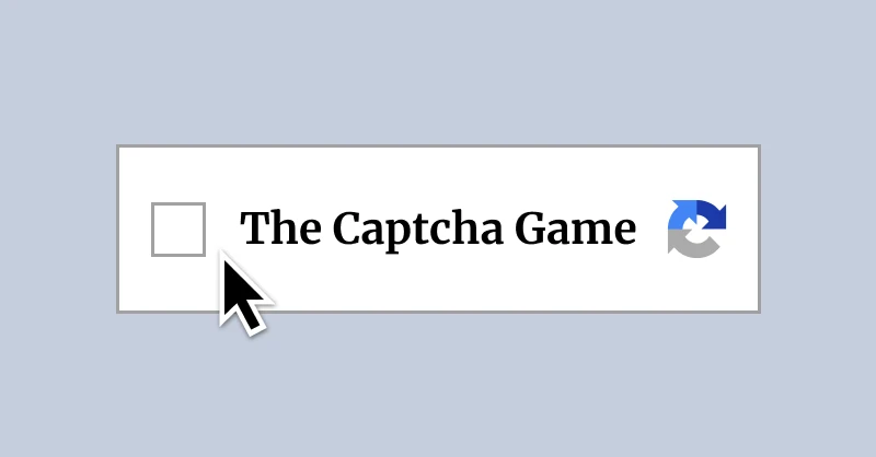 Screenshot of The Captcha Game available on Infinite Chef Online