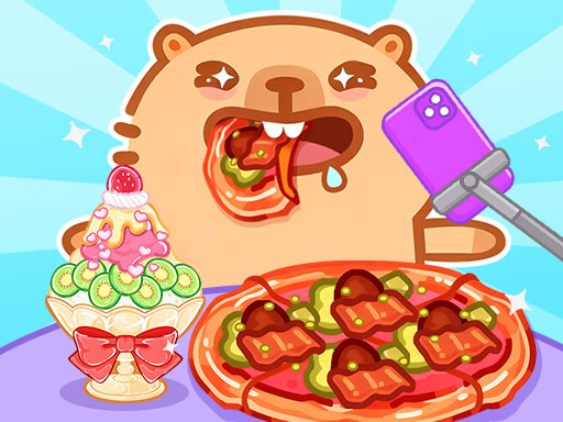 Screenshot of Capybara Mukbang ASMR available on Infinite Chef Online